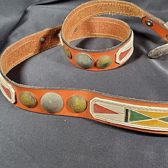 Western Belt Embellished with Old Coins - Picture 8 of 13